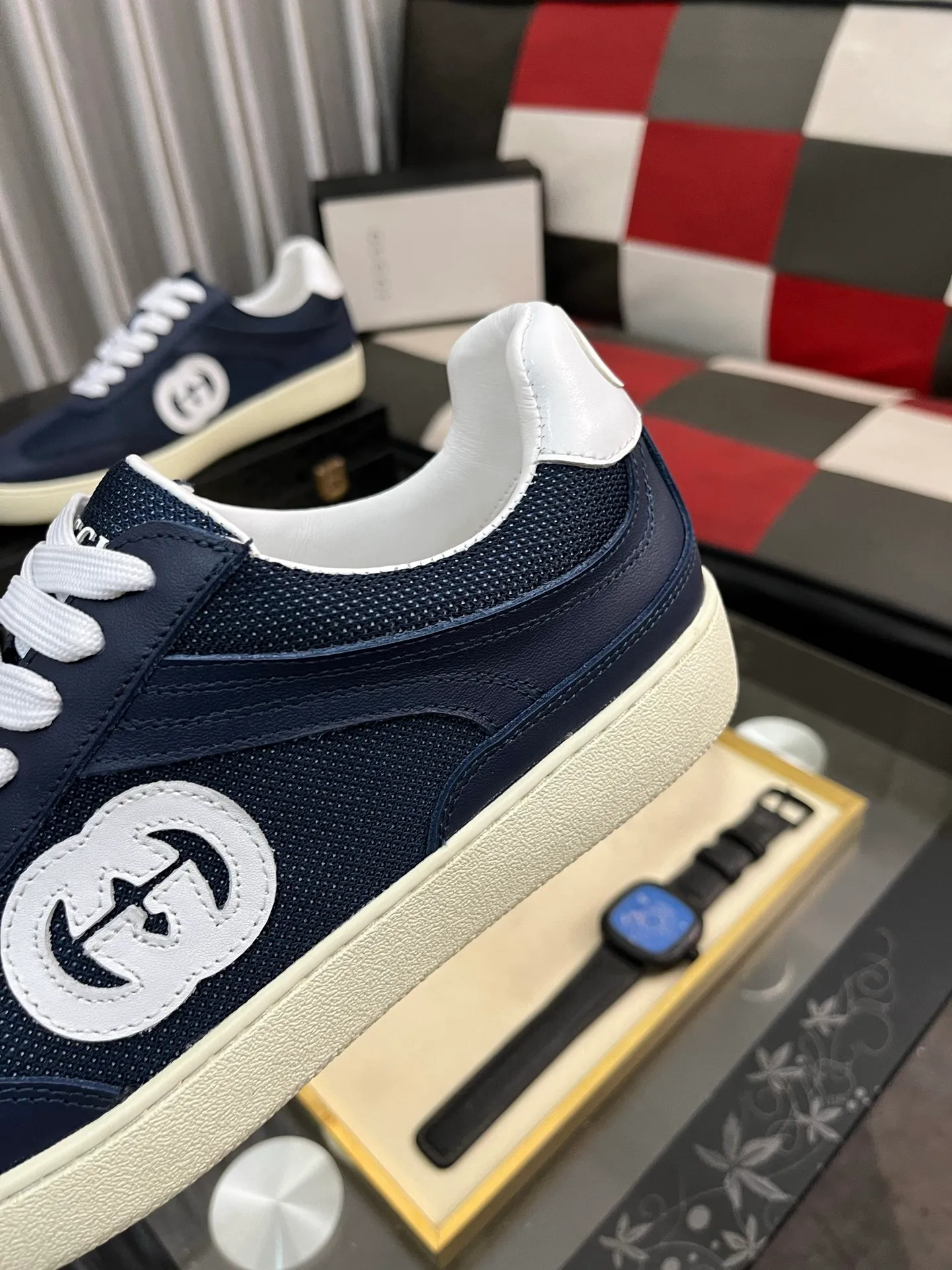 Men's shoes 💰400⌚️⌚️《GUCCI》The latest hot-selling casual shoes, top brand [seduce] luxury~purchase, top~quality. Products sold at the counter [strong] Original embossed calfskin fabric ➕ Comfortable sheepskin lining, code number: 38-443️⃣colors available